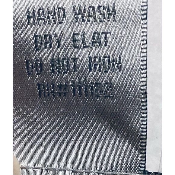 Alberto Makali Top Womens Large Yellow Black Artsy Boho Crinkly Flowy Sheer Boho - Picture 5 of 6